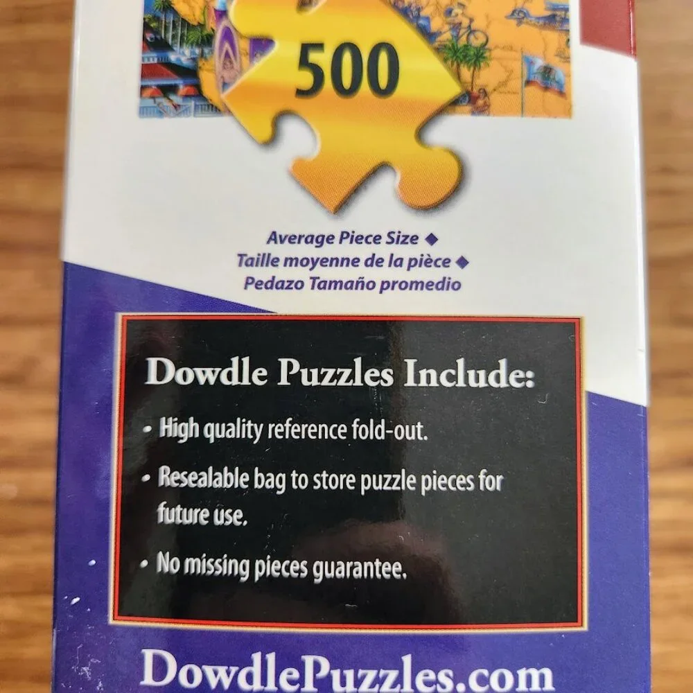 500 Piece Jigsaw Puzzle Dowdle Southern California Map Decor Toy Game Tabletop